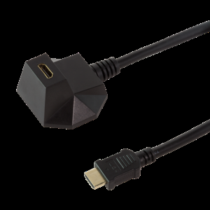 Extender HDMI HDMI zásuvka, HDMI vidlice černá
