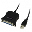 Adaptér USB 1.1 D-Sub 25pin zásuvka,USB A vidlice 1,8m