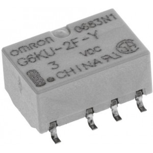 G6KU-2F-Y-3DC Relé elektromagnetické DPDT Ucívky:3VDC 0,3A/125VAC 1A/30VDC