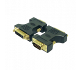 Adaptér D-Sub 15pin HD vidlice, DVI-I (24+5) zásuvka černá