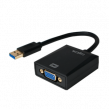 Adaptér USB 2.0,USB 3.0 D-Sub 15pin HD zásuvka, USB A vidlice