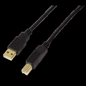 Repeater USB USB 2.0 USB A vidlice,USB B vidlice 20m černá