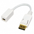 Adaptér DisplayPort vidlice, mini DisplayPort zásuvka bílá