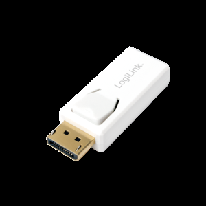 Kabel DisplayPort vidlice, HDMI zásuvka bilá