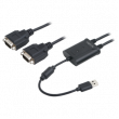 Konvertor USB 2.0 D-Sub 9pin vidlice x2,USB A vidlice