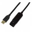 Repeater USB USB 2.0 USB A zásuvka,USB A vidlice 24m černá
