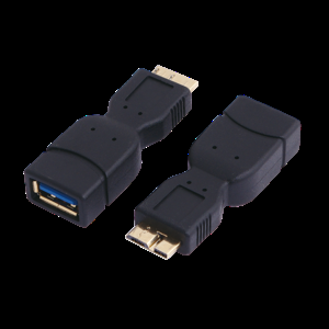 Adaptér USB 3.0 USB A zásuvka, USB B micro vidlice zlacený