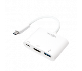 Adaptér USB 3.0,USB 3.1 140mm Barva: bilá