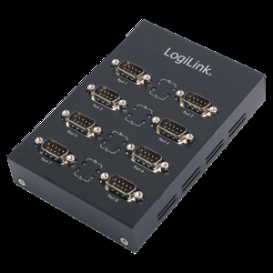 Konvertor USB 2.0 D-Sub 9pin vidlice x8,USB B zásuvka