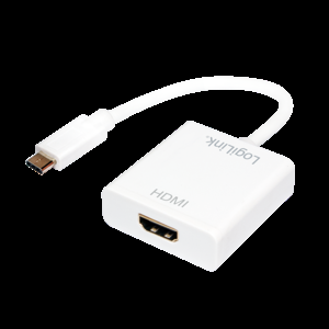 Adaptér HDCP 1.3,HDMI 1.4,USB 3.1 HDMI zásuvka, USB C vidlice