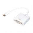 Adaptér HDCP 1.3,USB 3.1 DVI-I (24+5) zásuvka, USB C vidlice