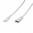 Kabel IEC C7 zásuvka,IEC C8 vidlice 2m Zásuvky: 1 bílá