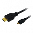 Kabel HDMI 1.4 HDMI micro zástrčka, HDMI vidlice 1m černá