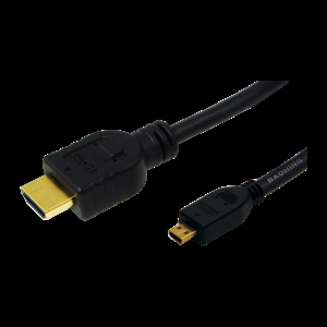 Kabel HDMI 1.4 HDMI micro zástrčka, HDMI vidlice 1m černá