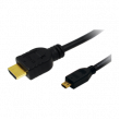 Kabel HDMI 1.4 HDMI micro zástrčka, HDMI vidlice 2m černá