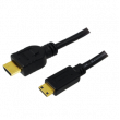 Kabel HDMI 1.4 HDMI mini vidlice, HDMI vidlice 1,5m černá