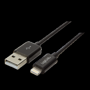 Kabel USB 2.0 USB A vidlice, vidlice Apple Lightning 180mm