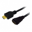 Kabel HDMI 1.4 HDMI zásuvka, HDMI vidlice 2m černá