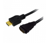 Kabel HDMI 1.4 HDMI zásuvka, HDMI vidlice 2m černá