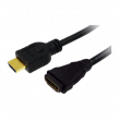 Kabel HDMI 1.4 HDMI zásuvka, HDMI vidlice 3m černá