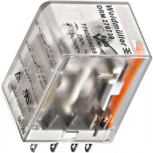 Relé elektromagnetické DPDT Ucívky:230VAC 10A/250VAC 10A