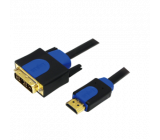 Kabel HDMI 1.3 DVI-D (18+1) vidlice, HDMI vidlice 3m