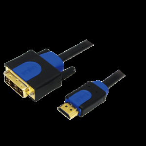 Kabel HDMI 1.3 DVI-D (18+1) vidlice, HDMI vidlice 3m