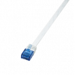 Patch cord U/UTP 5e lanko CCA PVC bílá 20m 30AWG