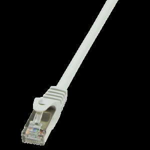 Patch cord SF/UTP 5e lanko CCA PVC šedá 0,25m 26AWG