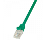Patch cord U/UTP 5e lanko CCA PVC zelená 0,5m 26AWG