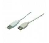 Kabel USB 2.0 USB A zásuvka, vidlice USB A easy niklovaný