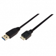 Kabel USB 3.0 USB A vidlice,USB B micro vidlice niklovaný 1m