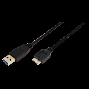 Kabel USB 3.0 USB A vidlice,USB B micro vidlice niklovaný 1m