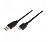 Kabel USB 3.0 USB B micro vidlice niklovaný 2m černá 28AWG