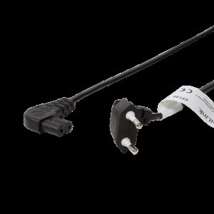 Kabel CEE 7/16 (C) úhlová vidlice,IEC C7 úhlová zásuvka 2,5A