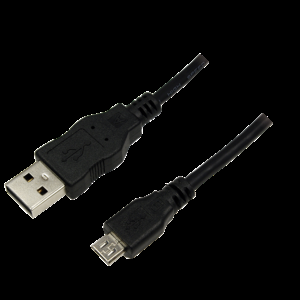 Kabel USB 2.0 USB A vidlice, USB B micro vidlice niklovaný