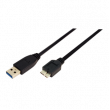 Kabel USB 3.0 USB A vidlice,USB B micro vidlice niklovaný