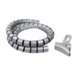 PC-KAB0014 Spiral wrapping Bundle Ø:28mm L:1.5m Body: silver