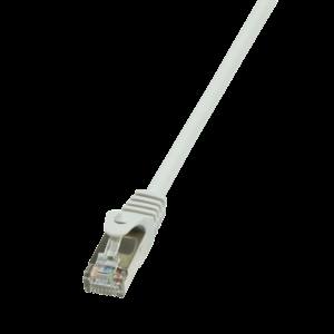 Patch cord F/UTP 5e lanko CCA PVC šedá 15m 26AWG tienený