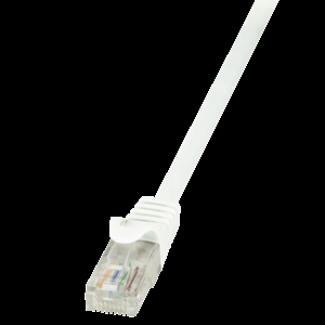 Patch cord U/UTP 6 lanko CCA PVC bílá 1,5m 24AWG