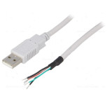 Kabel USB 2.0 USB A vidlice, vodiče Dél.kabelu:0,5m šedá