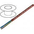 Kabel SiHF CU licna 4x1,5mm2 silikonový kaučuk hnědo-červená