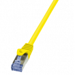 Patch cord S/FTP 6a lanko Cu LSZH žlutá 1,5m 27AWG