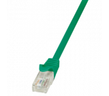 Patch cord U/UTP 5e lanko CCA PVC zelená 1,5m 26AWG