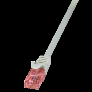 Patch cord U/UTP 6 lanko Cu LSZH šedá 1,5m RJ45 vidlice