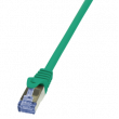 Patch cord S/FTP 6a lanko Cu LSZH zelená 1,5m 27AWG