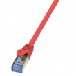 Patch cord S/FTP 6a lanko Cu LSZH červená 1,5m 27AWG