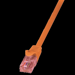 Patch cord U/UTP 6 licna Cu LSZH oranžová 5m RJ45 vidlice