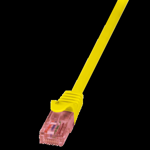 Patch cord U/UTP 6 lanko Cu LSZH žlutá 5m 26AWG