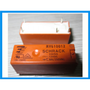 RY610012 Relé elektromagnetické SPDT Ucívky:12VDC 8A/250VAC 8A/30VDC
